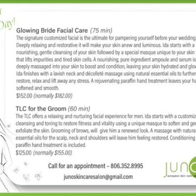 Fall Weddings Facial Care for Your Special Day!
